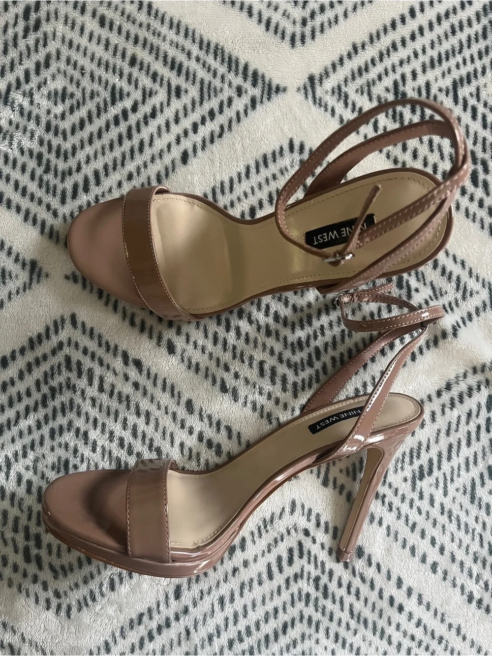 Nine West Womens 9.5 M Tan Light Taupe Loola Stiletto High Heels
